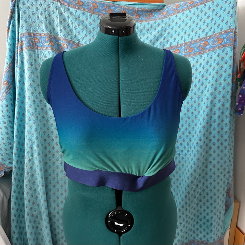 Parade Blue and Green Ombre bralette